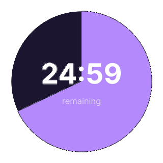 The Pie timer face